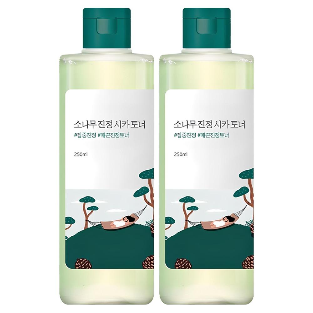 

Round Lab Pine Calming Cica Toner 250ml (Pack of 2) – Intensive Soothing Facial Toner for Irritated and Acne-Prone Skin