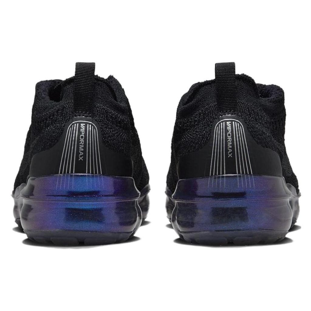 Nike Air VaporMax 2023 Flyknit Czarne Iridescentne Damskie Sneakersy Metaliczno-Srebrne Wielokolorowe FD3148-001