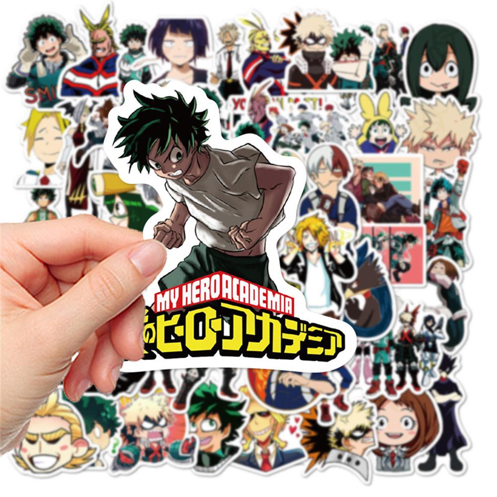 100PCS Naruto Stickers Dragon Ball Attack On Titan Stickers for Laptop Water Bottle Skateboard Decal Toys Gifts