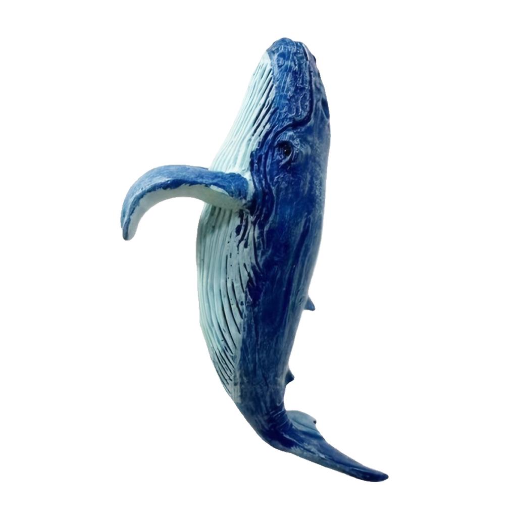 Portable Realistic Resin Whale Statue Sculpture Suitable For Exterior Garden Landscape Design Aquatic Animal Decoration