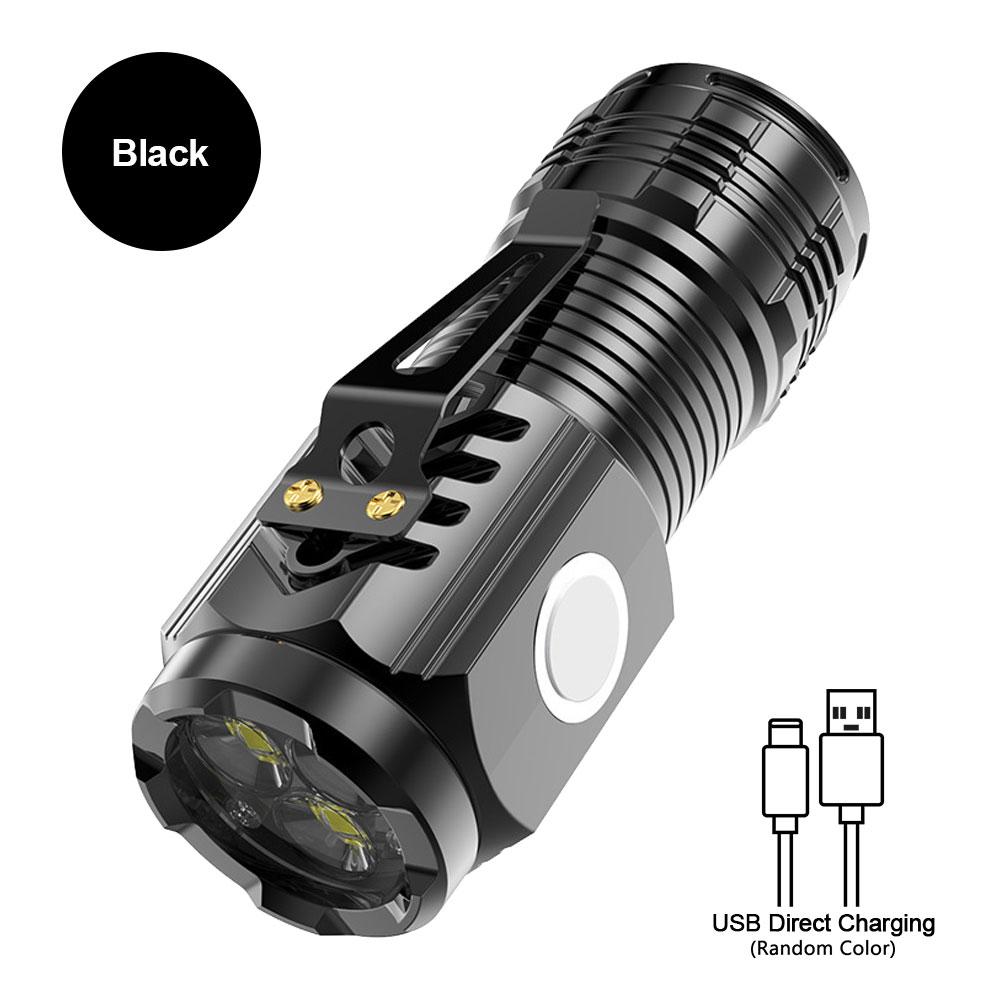 Three-eyed Monster Flashlight Night Hike Portable Glare Strong Magnet Strobe Lighting Little Monster Led Flashlight