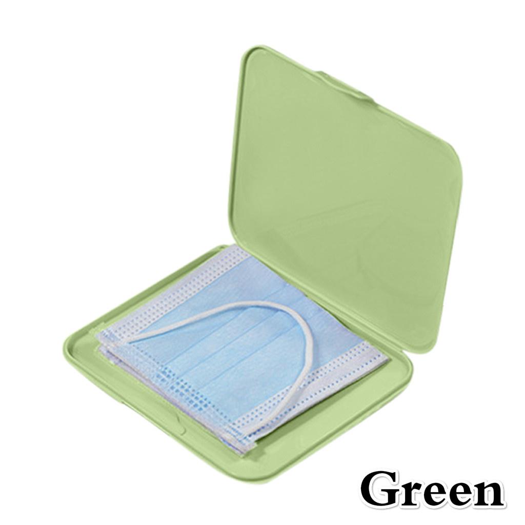 

Портативная сумка для хранения масок для лица Предотвращение загрязнения окружающей среды Удобный ящик для хранения масок зелёный