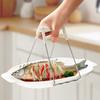 Anti-Scalding Bowl Clip Strong Stainless Steel Plate Gripper Comfortable Grip Hot Bowl Dish Clip Heat Insulation Plate Removal Tool Anti-Slip