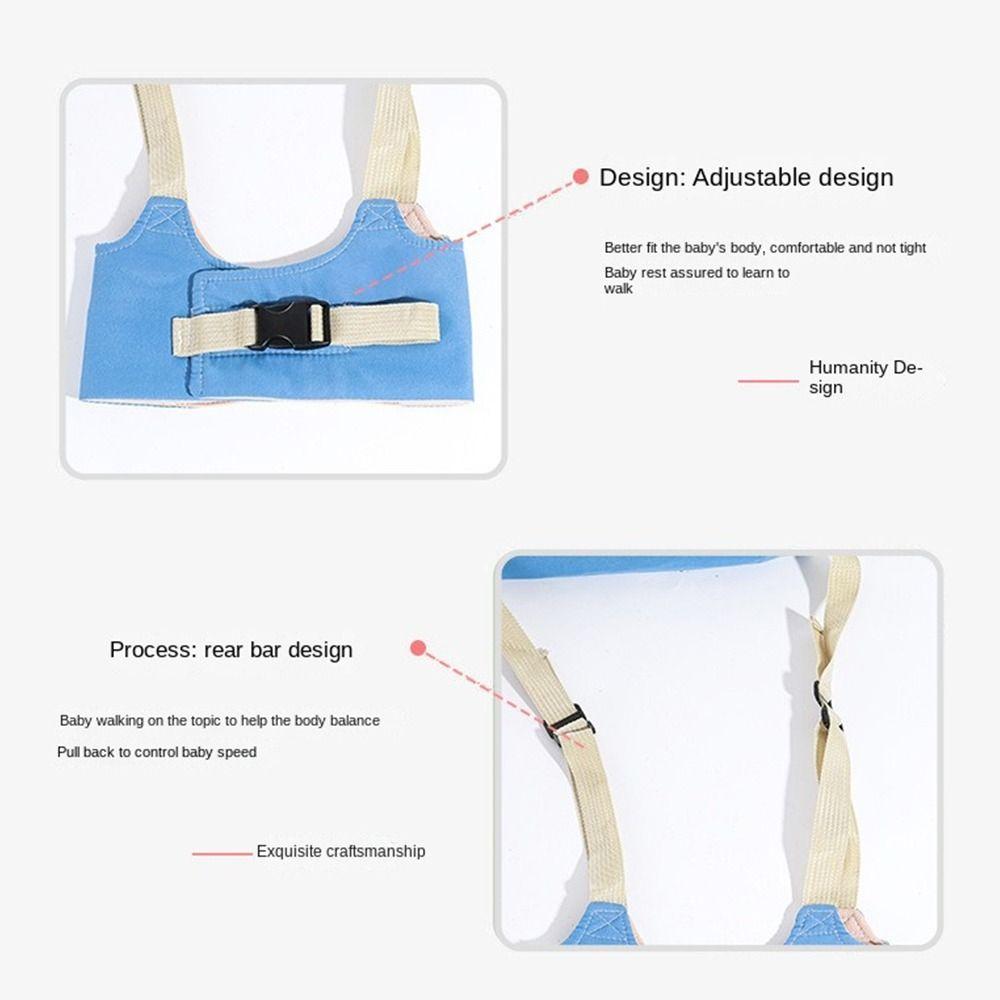 Adjustable Baby Walker Belt Handheld Walking Assistant Strap Infant Walking Harness  Anti-fall