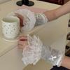 Delicate Rhinestones Embroidered Gloves Soft Nylon Arm Sleeves For Daily Fashion Evening Event