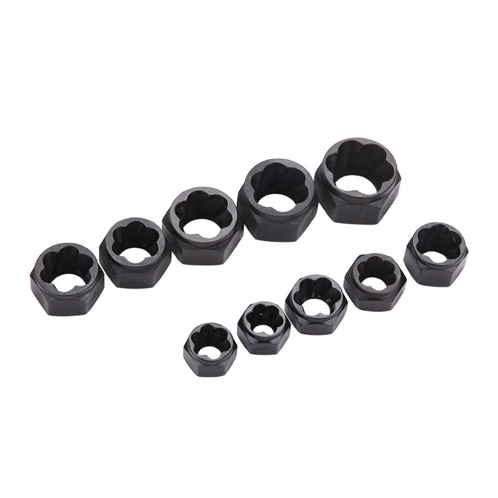 10pcs Metal Efficient Screw Remover Say Goodbye To Stuck Screws Rust Resistant Nut Adopter Unscrew