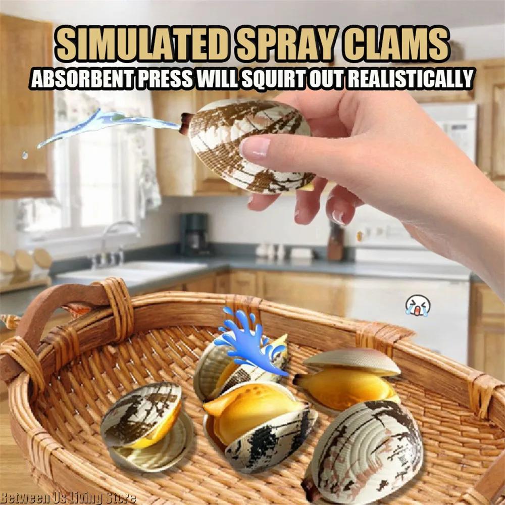 Fun Simulation Clam Water Shooter Gun for Home Decor and Party Favors Unique Novelty Gag Gift Guests