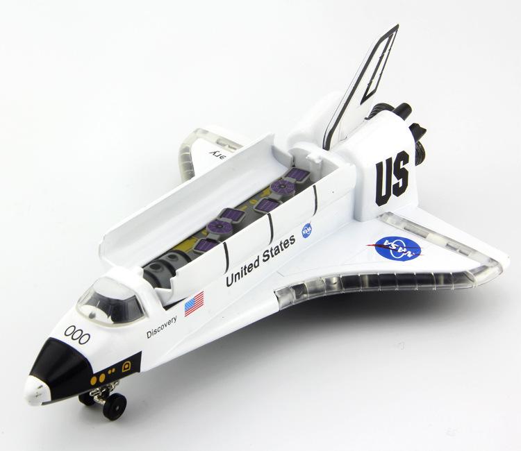Alloy Space Shuttle Model Pull-back Airbus A380 Toy