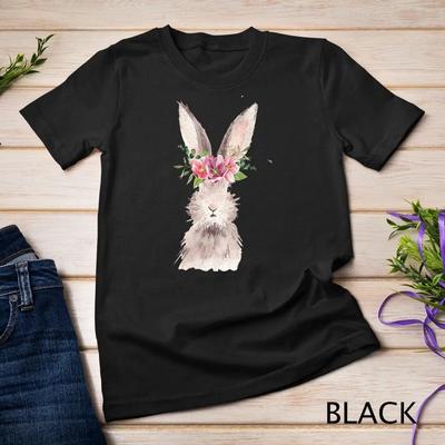 Girl Bunny Floral Vintage Easter Day Funny Kids Mother T Shirt