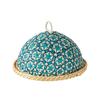Handmade Rattan - Woven Nanyang - Style Circular Fruit Plate / Bread Basket with Lid, Insect - Proof Dining Table Cover