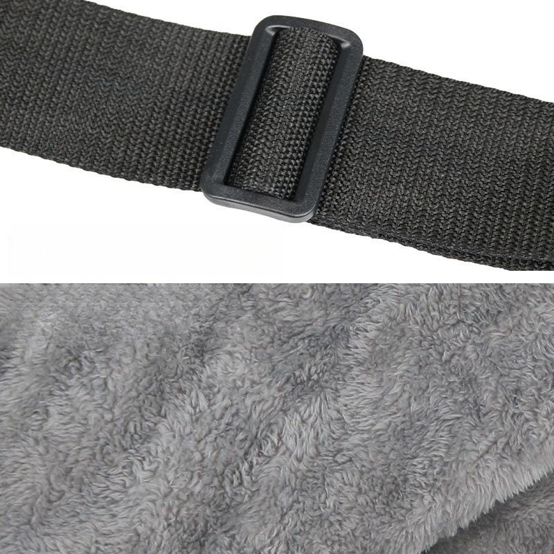 Pet Elderly Dog Auxiliary Belt Coral Velvet Auxiliary Belt for Disabled Elderly and Weak Dogs S серый
