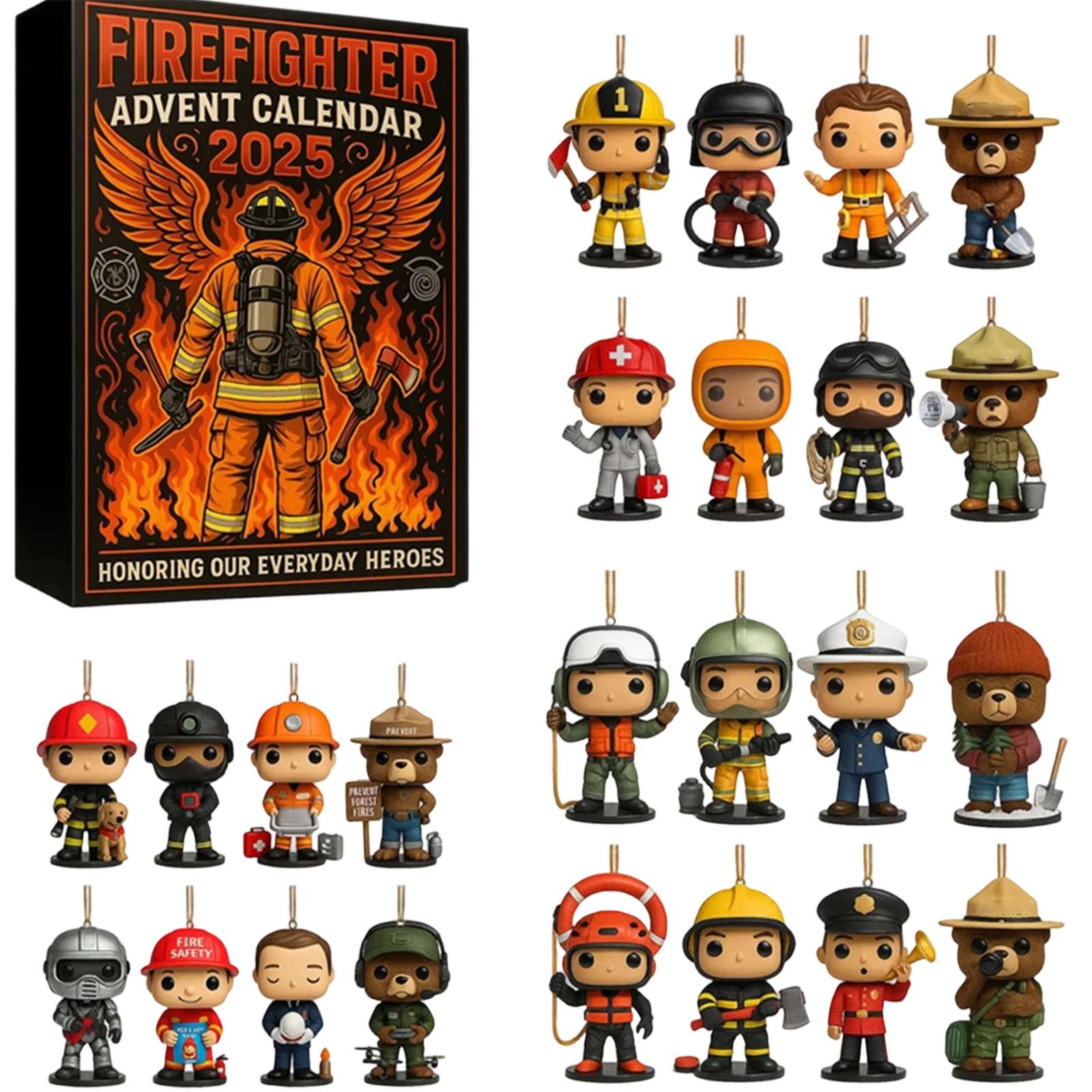 

2D Plane Box 24 Double-sided Printing Pendants Advent Calendar Christmas Tree Pendants One Size