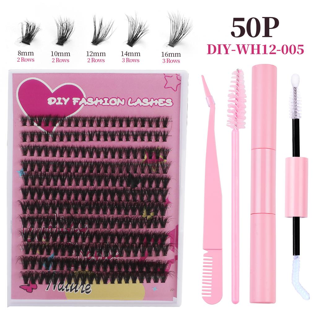 240 Clusters Of Dense D-Song False Eyelashes Set 8-16Mm Mixed And Matched Diy Segmented Multi-Hair Eyelashes