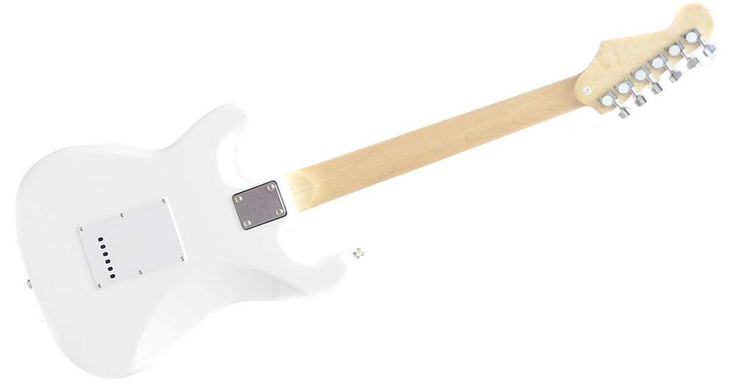 PLAYTECH elektrická kytara Stratocaster Typ ST250 Javor bílá SSH