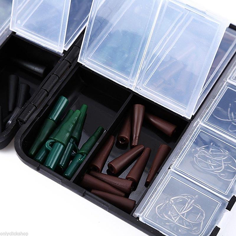 Verschiedene Haken Karpfenangeln Zubehör-Set,Schläuche Schwenker Perlen Kit w Verschiedene Haken Karpfenangeln Zubehör-Set,Schläuche Schwenker Perlen Kit w