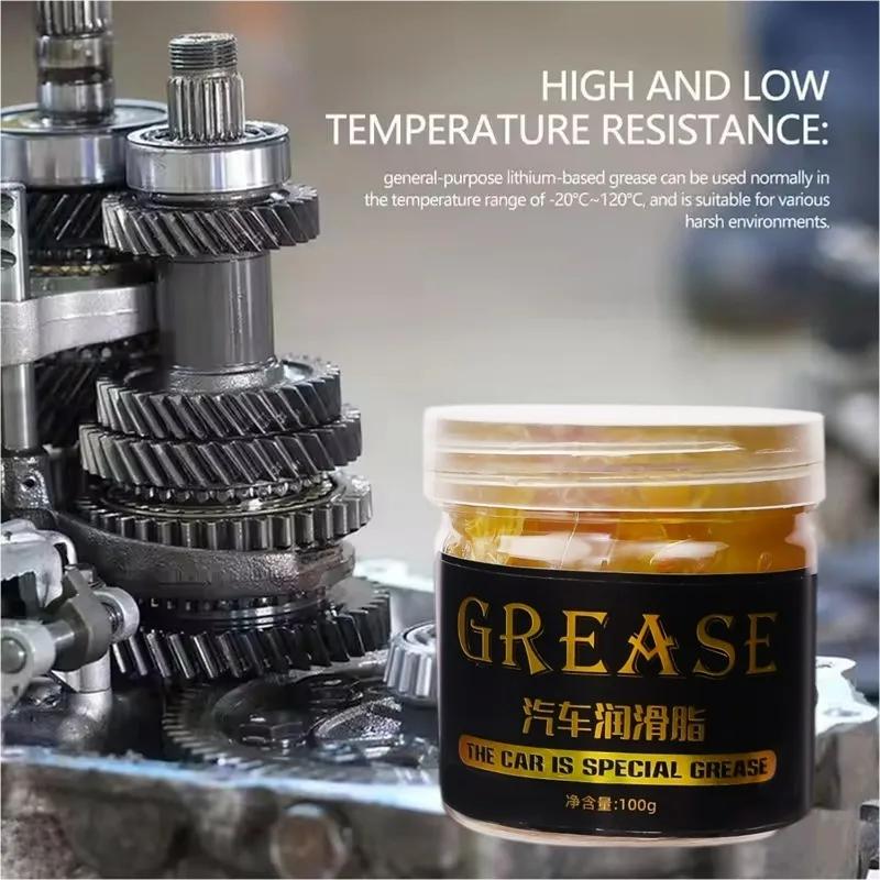 Grease Car Bearing Lubricant 100g High Low-Temperature Resistance Yellow Grease Waterproof Auto Hub Bearings Lubricating Oil