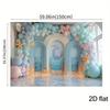 2D Underwater Mermaid Backdrop for Girl Birthday Photography