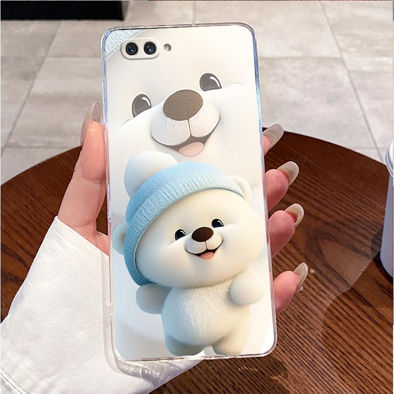 For Oppo A3s Case CPH1803 Luxury Cute Love Rabbit Funny Clear Soft Silicone Phone Case Oppo A3s A5 AX5 A12e Back Cover CPH1853