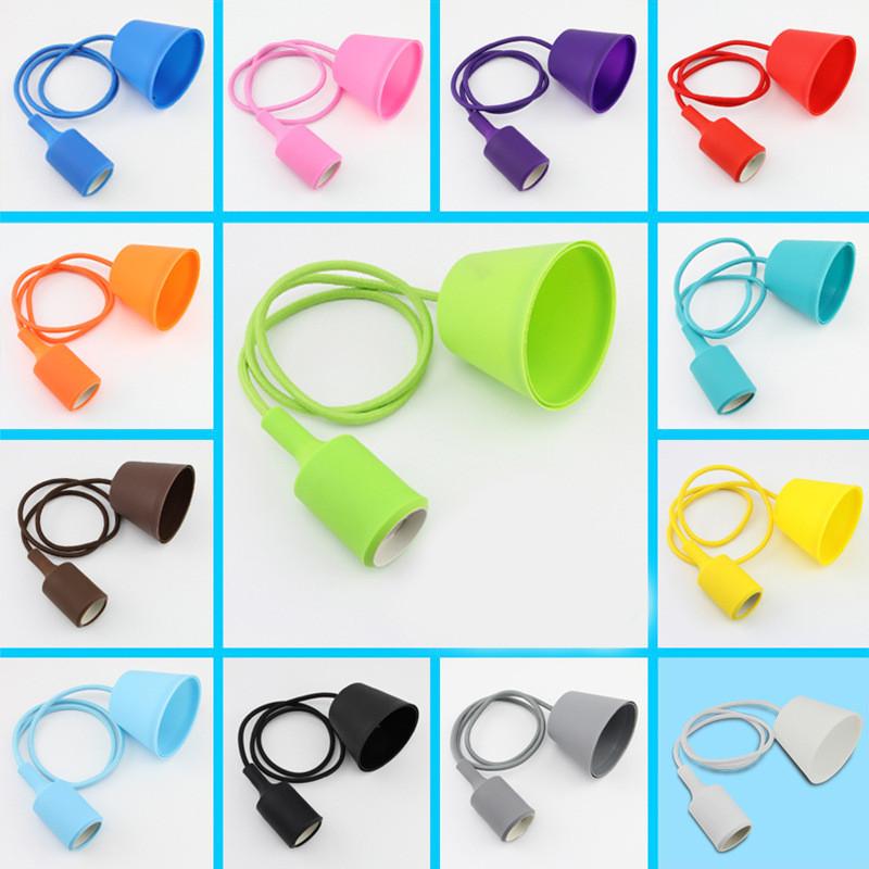 Silicone Pendant Led Light Socket Control Vintage Chandelier Supplies Decoration