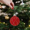 Christmas Balls 9-Piece Velvet Elegant Christmas Decor Flocking Balls Set Holiday Decor For Tree Wreath Garland Mantel Door