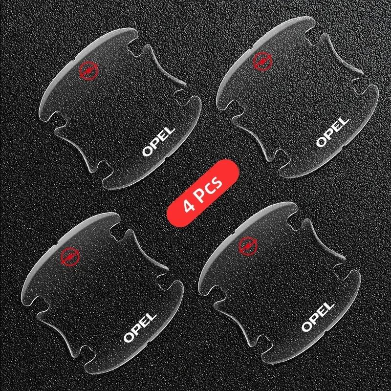 4pcs Transparent Car Door Handle Bowl Sticker For Opel Astra Insignia Mokka Zafira Corsa Vectra Antara Meriva Auto Accessories Dd0