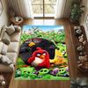 Various Styles of Angry Birds 2 Themed Printed Rugs for Soft Bedroom Floors, and Non-slip Welcome Mats for Home Laundry Rooms.