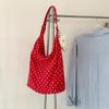 New casual polka dot bag women's cotton cloth trend original large-capacity tote bag lazy commuter shoulder bag women