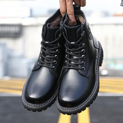 Martin Shoes Men's 2025 Autumn and Winter Fashion Casual Fleece Warm High Top British Style Middle Help Tooling Tide