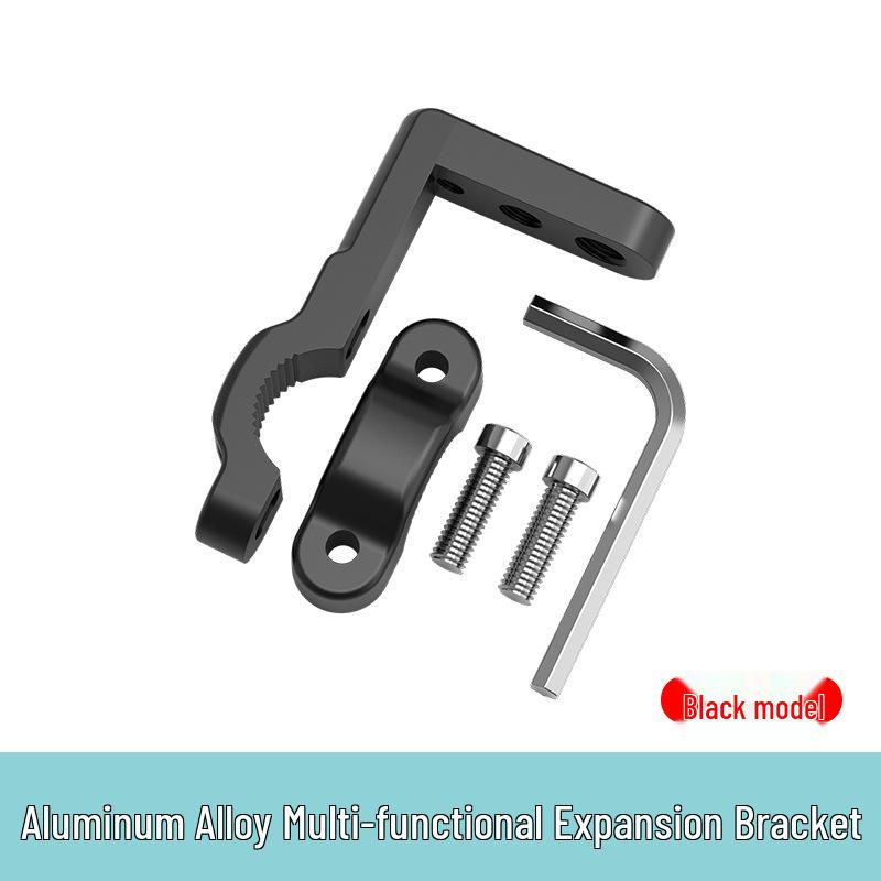 Motorcycle Handlebar Extension: Multifunctional Navigation & Spotlight Mount чёрный