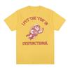 I Put The Fun In Dysfunctional Tshirt Funny Vintage Cat Meme Cartoon Tee Shirt Unisex Women Summer Streetwear Casual Humor T Shirt