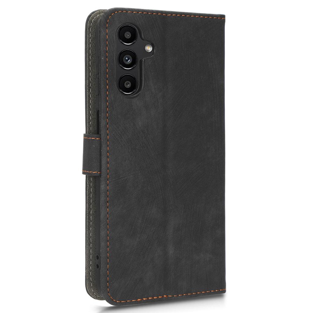 Für Samsung Galaxy A13 5G/A04s 4G (164.7 x 76.7 x 9.1 mm) RFID-Blockierendes Diebstahlsicheres Leder-Handyhülle-Portemonnaie mit Ständer-Klapphülle