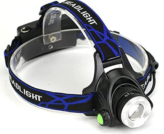 Broadwatch LED Zoom 800 for and Nighttime Work Headlight, Lumens, Powerful, Emergencies, Disasters, Camping, (Battery Operated)