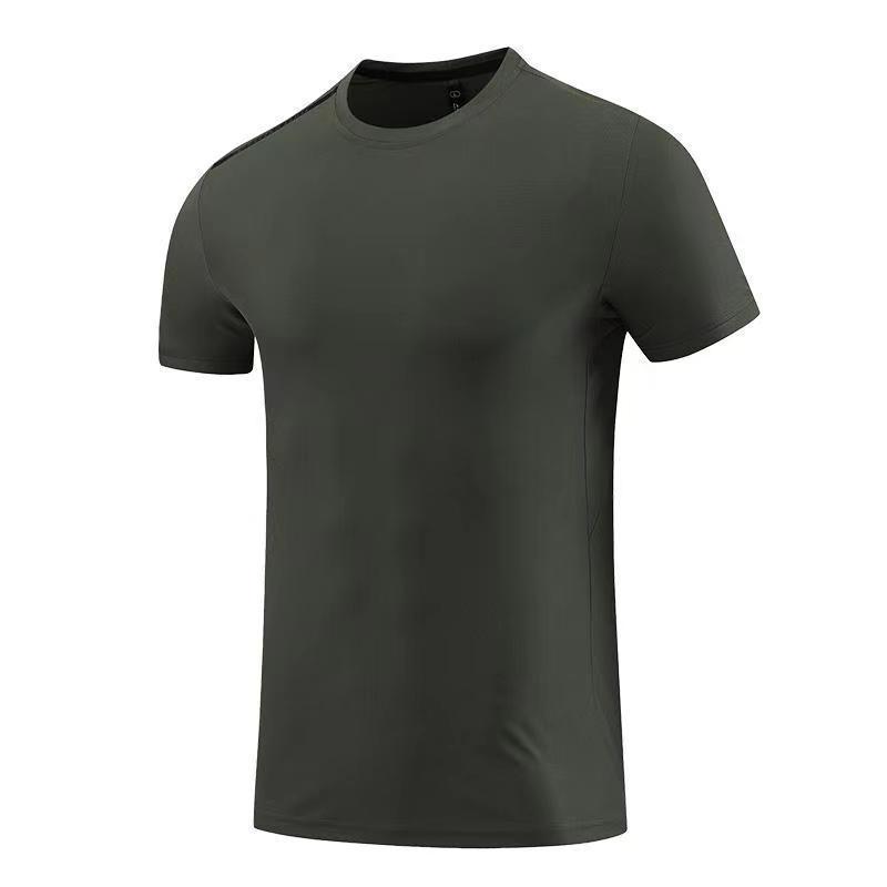 2024 Men's Quick-Dry Short Sleeve Running T-shirt: Round Neck, Outdoor Fitness Training Top