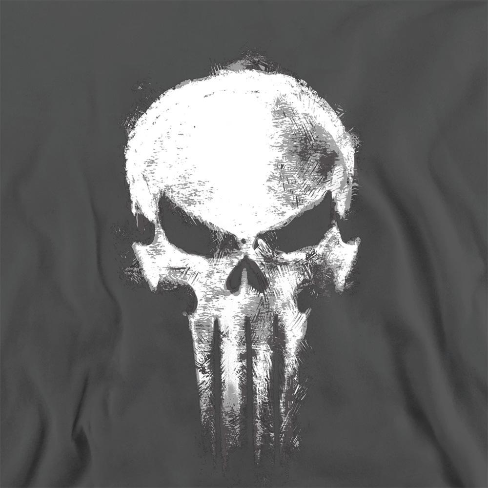 Daredevil Unisex Adult Born Again Returns Punisher Skull Heather Sweatshirt