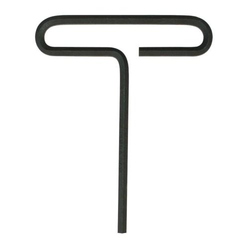 BONDHUS Hex Loop T-Handle, Long, 1/8 inch, Overall Length: 250mm, Shaft Length: 229mm, Handle Length: 77mm, Black Oxide Finish, No. 46507