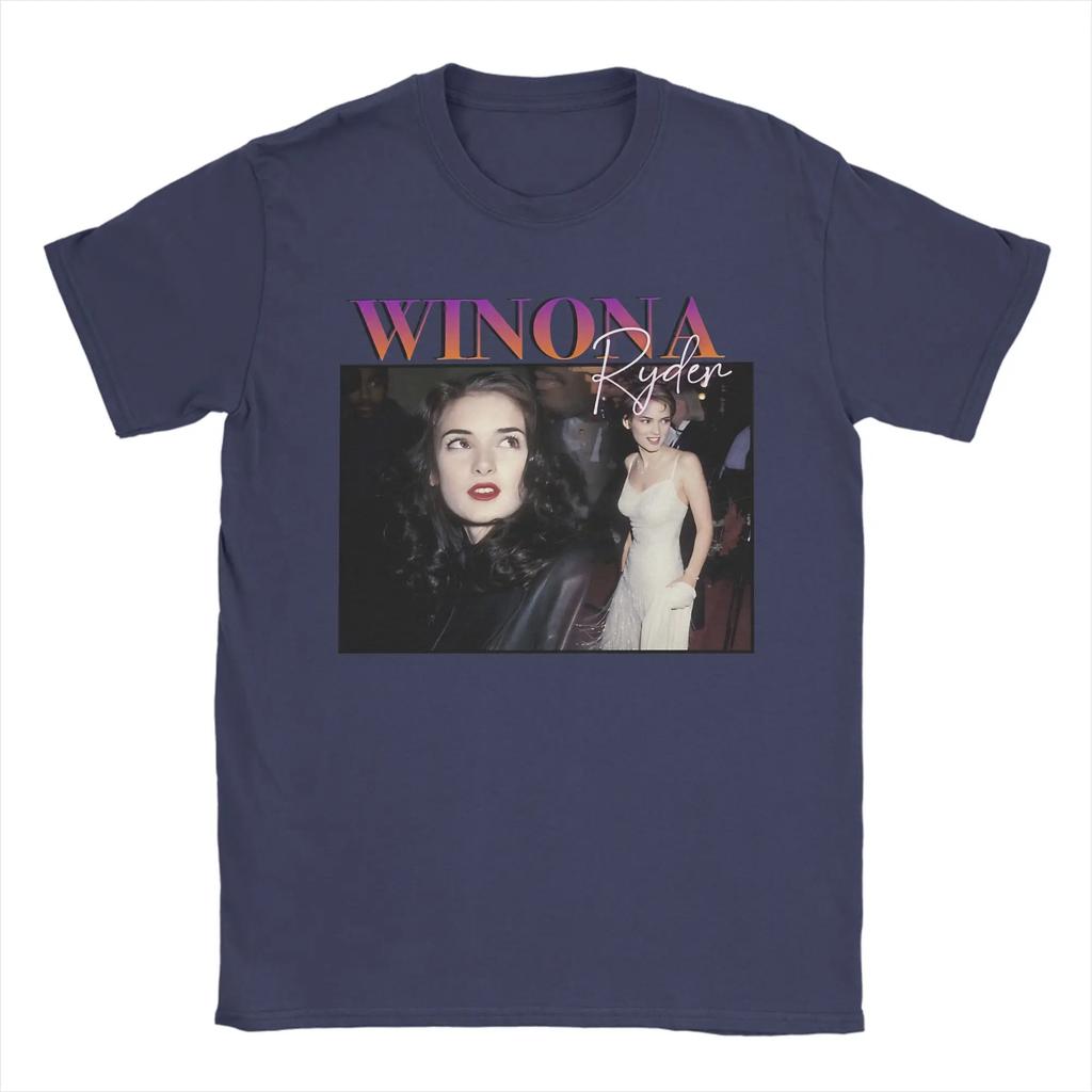 2026 Summer Hot Sale Winona Ryder Retro Print T Shirts Men Women Cotton Tee Shirt Clothes