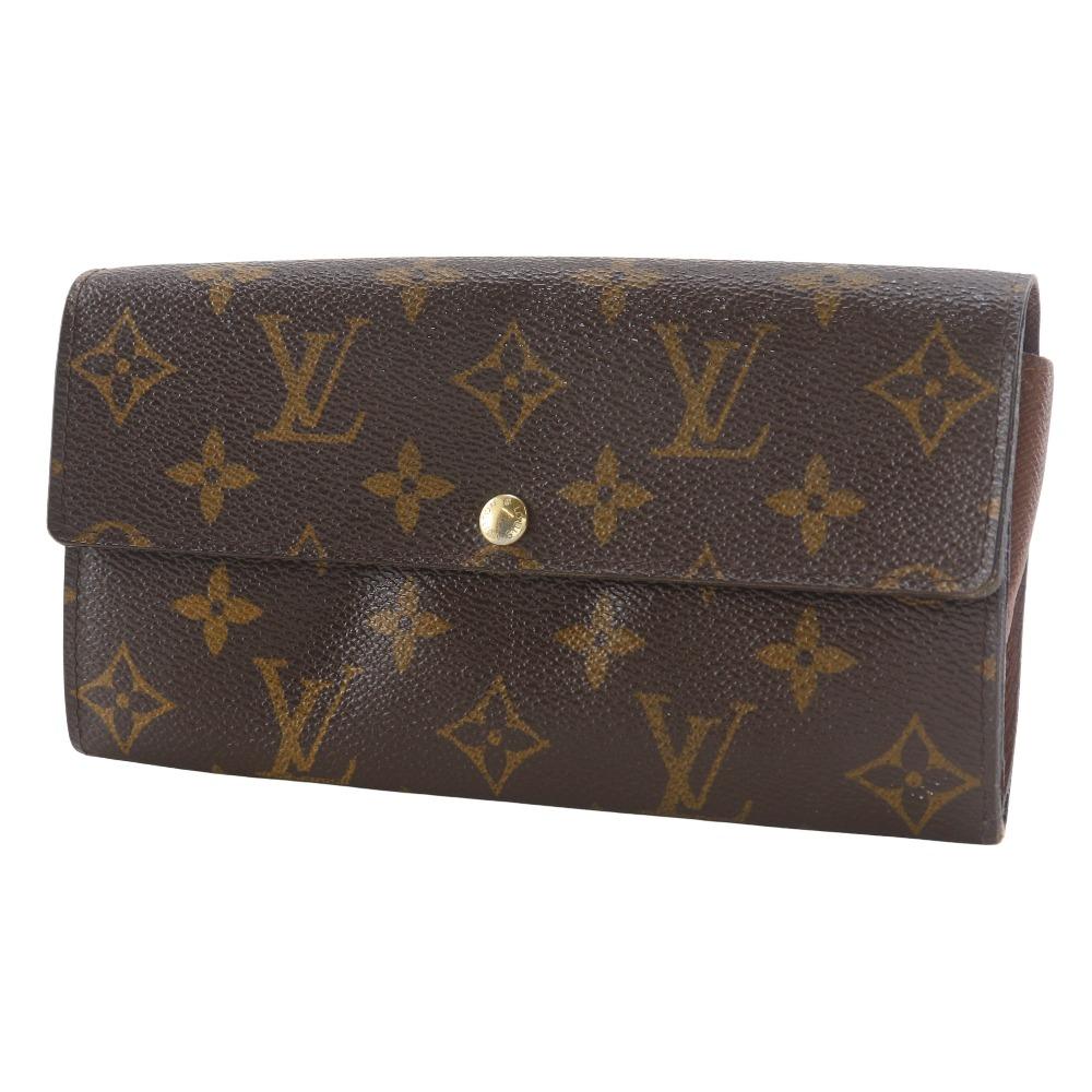LOUIS VUITTON Portefeiulle Sarah Purse M61734 Brown Monogram canvas unisex Used