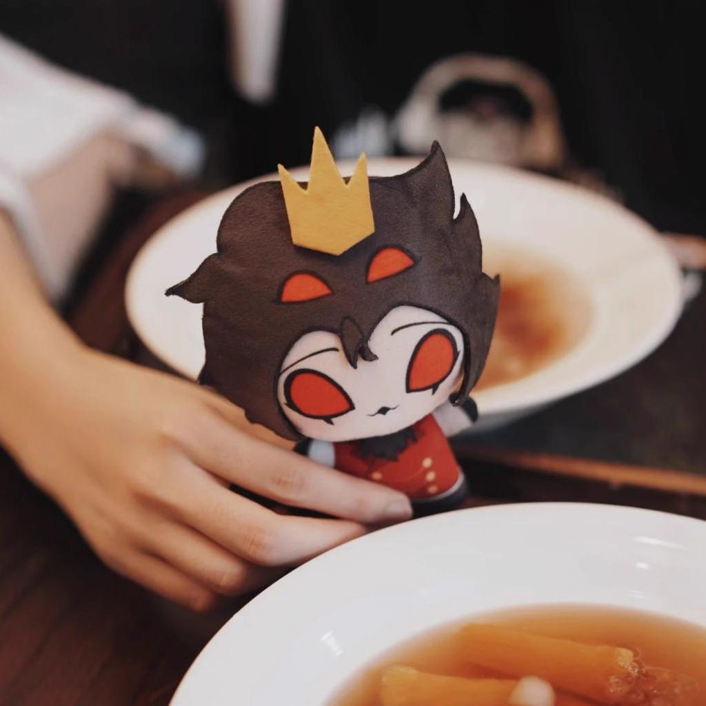 10cm Stolas Goetia Plushies Cute Prince Brock Baker Stuffed Toys Doll Nunu Body Anime Soft Plush Keychain Pendant Gifts