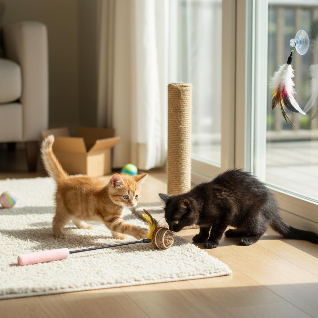 Cat Feathers Teaser Wand Replacement Heads Extendable Design for Pet Entertainment