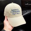 Fashion Hat Korean Numeral Alphabet Embroidered Hat Men's and Women's Thin Baseball Cap Peaked Cap Sunscreen Sun Hat