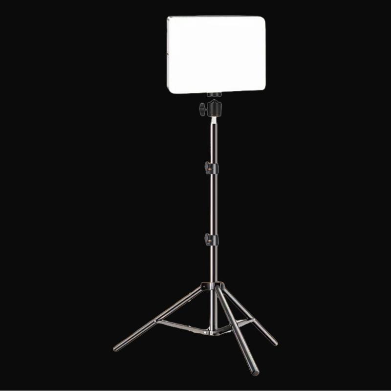 Photography Studio Lamp Kit with LED Light Panel and Adjustable Tripods for Live Streaming and Video Shootings
