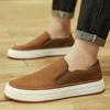 Hochwertige Marken Herren Echtleder Schuhe Weiche Sohlen Bequeme Slipper Rutschfeste Outdoor Herren Flache Schuhe Kostenlose Lieferung