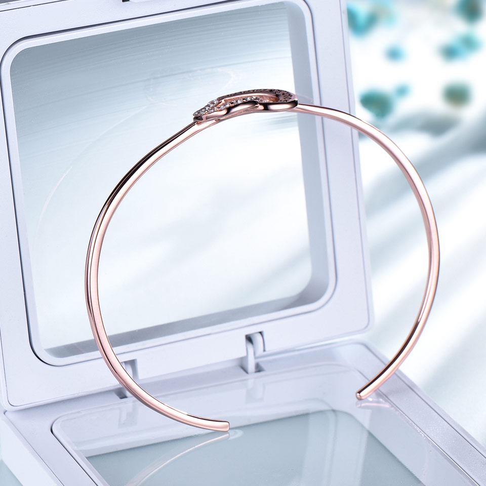 Umcho Young Forever Herz-Armband in Roséfarbe – 925er Sterlingsilber-Schmuck als ideales Geschenk für Frauen zum Jahrestag und für die Mode