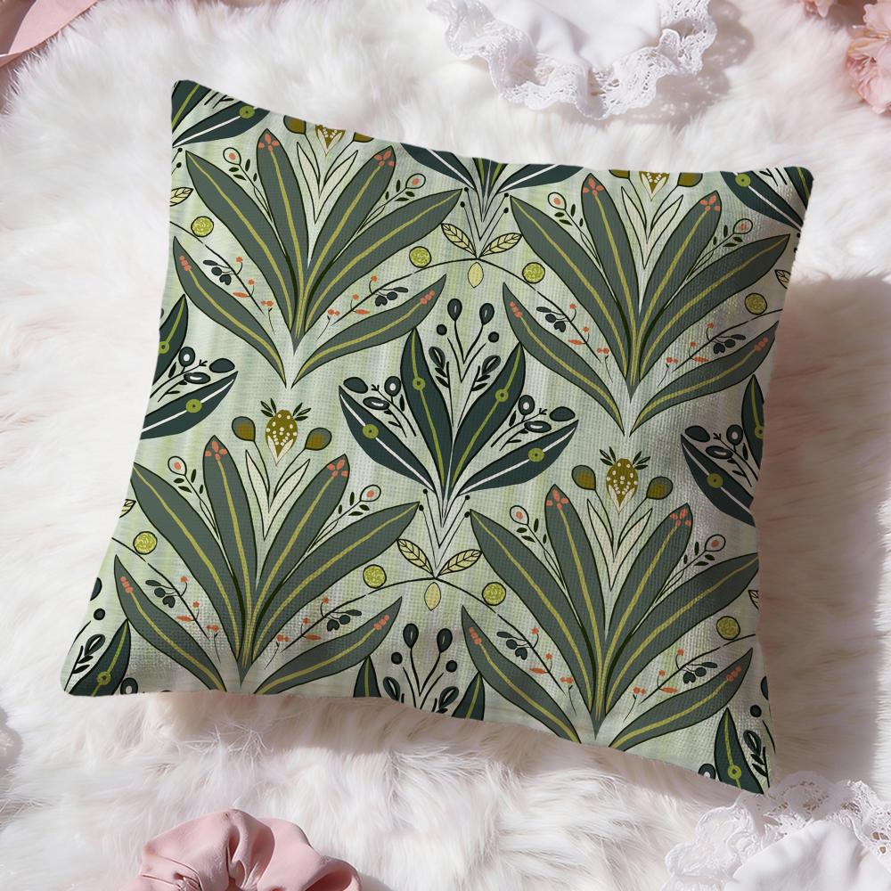 Leaf Cushion Cover Premium Comfort Reversible Pillow Cove Two In One Design for Any Room Car Interior