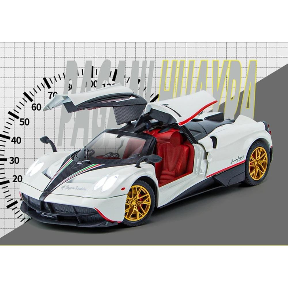 1/24 Pagani Huayra Dinastia Supercar Alloy Car Die-casting Model Sound and Light Car Model Toy Collection Children Gift