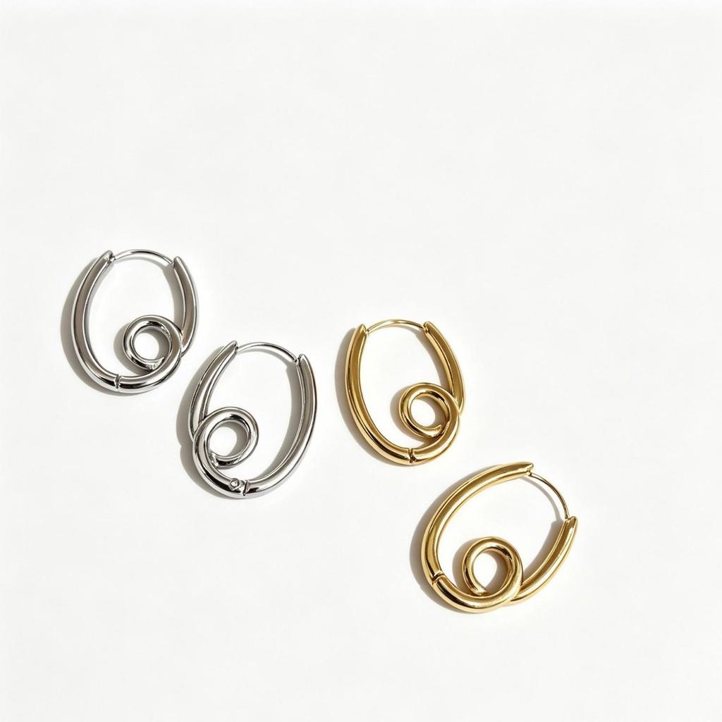 Valentine's Day 18K Gold Plated Elegant Earrings for Women - Light Luxury Fashionable Ear Studs
