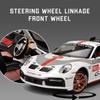 1:24 911 Gt3 Rsr Cayenne Car Toys Diecast Alloy Model Doors Opened With Sound Light Pull Back Vehices Children's Gift Collection