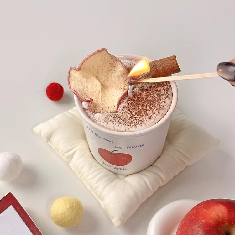 Scented Candles Baked Apple Latte Coffee Modeling Bedside Bedroom Atmosphere Ornament