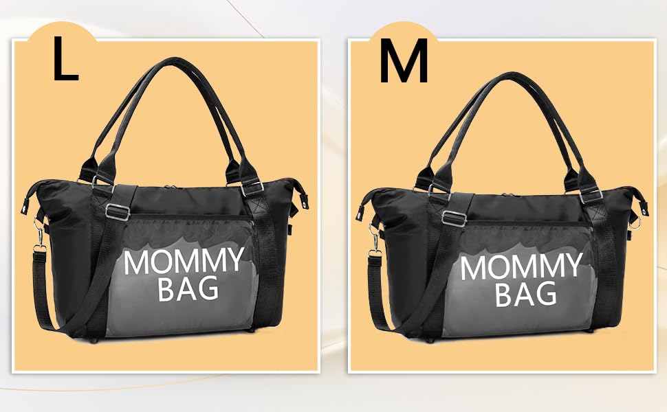 Tote bag transparente tasche ändern [TORIBIO] mutter (5-teiliges Set für Windeln, M-43.53014CM)