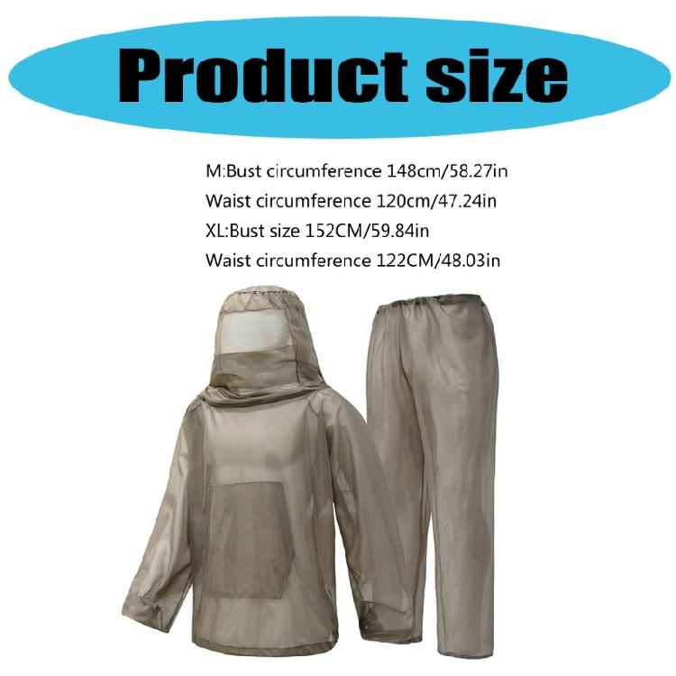 Fishing Camping Beekeepers Mesh Hood Breathable Suit Outdoor Mosquitoes Mesh Clothes for Hiking Camping Fishing